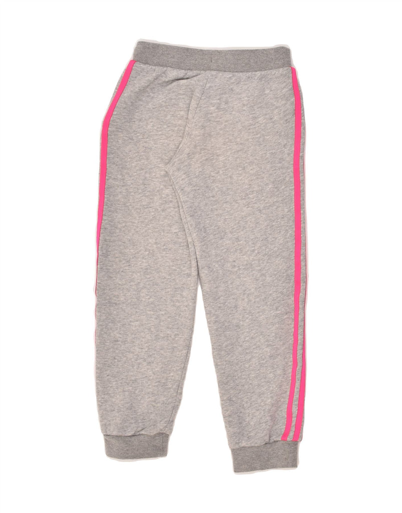 ADIDAS Girls Tracksuit Trousers Joggers 7-8 Years Grey Cotton | Vintage Adidas | Thrift | Second-Hand Adidas | Used Clothing | Messina Hembry 