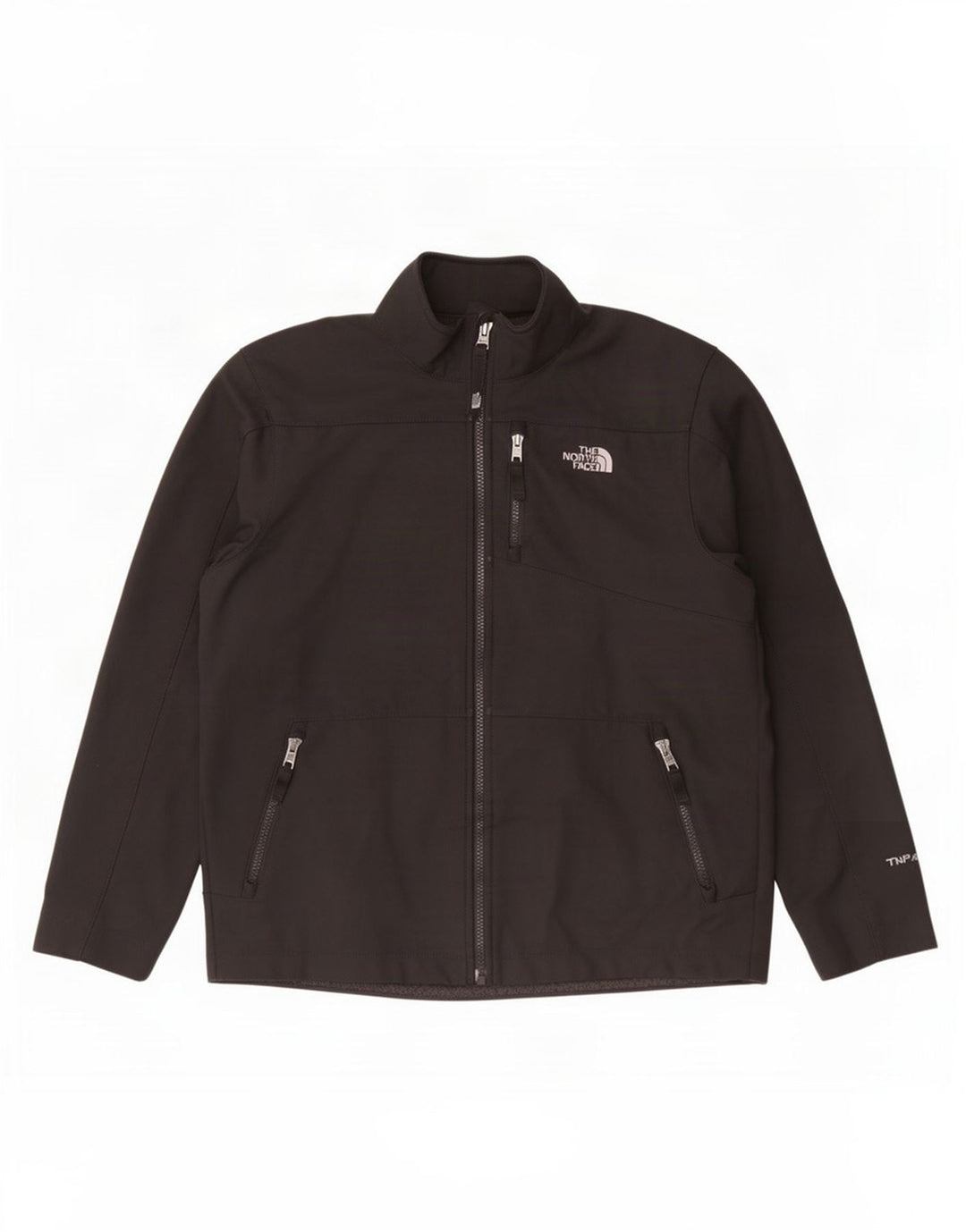 The North Face Boys Tracksuit Top Jacket 11-12 Years Large Black Polyester