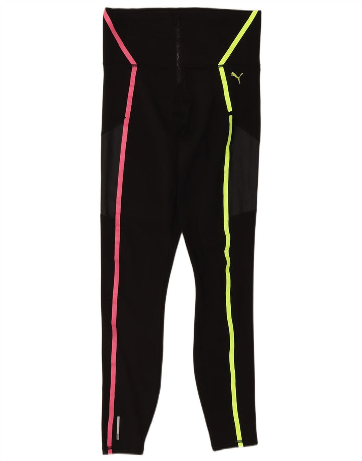 PUMA Womens Leggings UK 12 Medium  Black