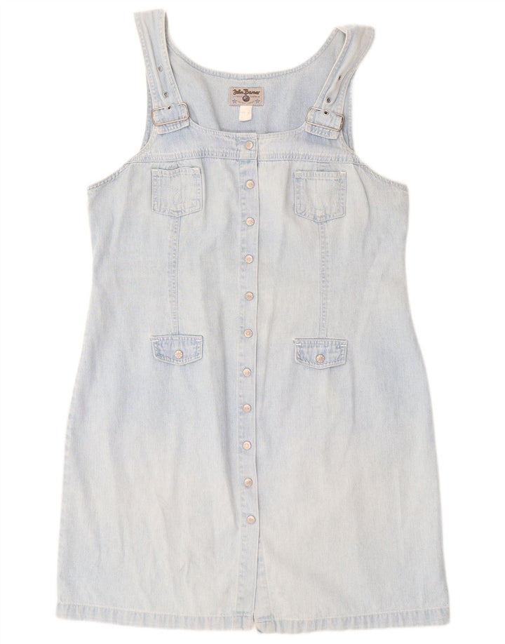 JOHN BANER Womens Sleeveless Denim Dress IT 50 XL Blue Cotton