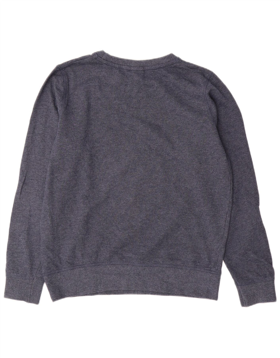 Weird Fish Womens Graphic Oversized Sweatshirt Jumper UK 10 Small Navy Blue