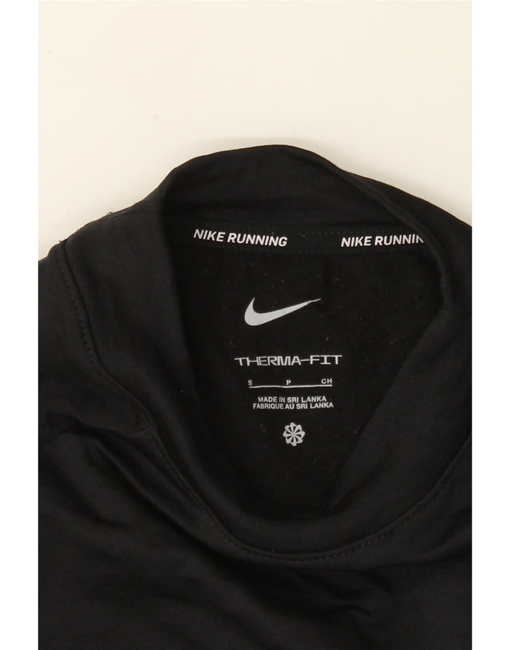 NIKE Womens Therma-Fit Top Long Sleeve UK 10 Small Black