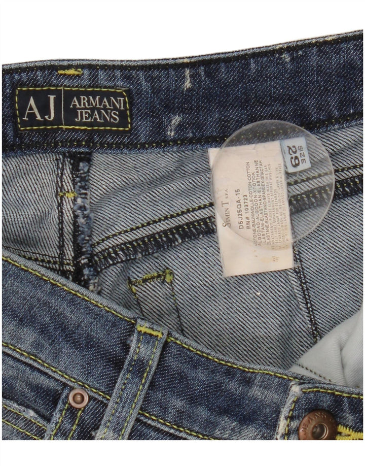 Armani Womens Bootcut Jeans W29 L30 Blue Cotton