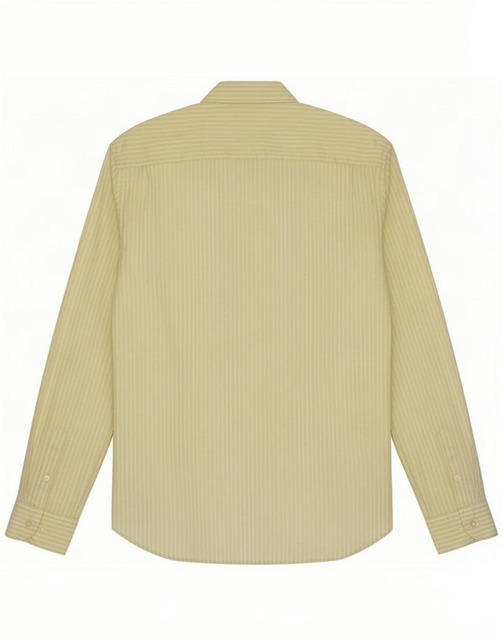 Massimo Dutti Mens Shirt XL Green Pinstripe
