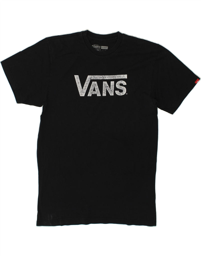 VANS Mens Classic Graphic T-Shirt Top Large Black Cotton | Vintage Vans | Thrift | Second-Hand Vans | Used Clothing | Messina Hembry 