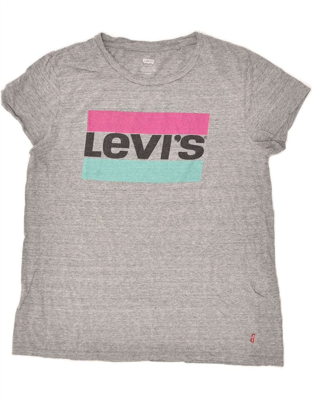 LEVI'S Mens Graphic T-Shirt Top Small Grey Cotton | Vintage Levi's | Thrift | Second-Hand Levi's | Used Clothing | Messina Hembry 