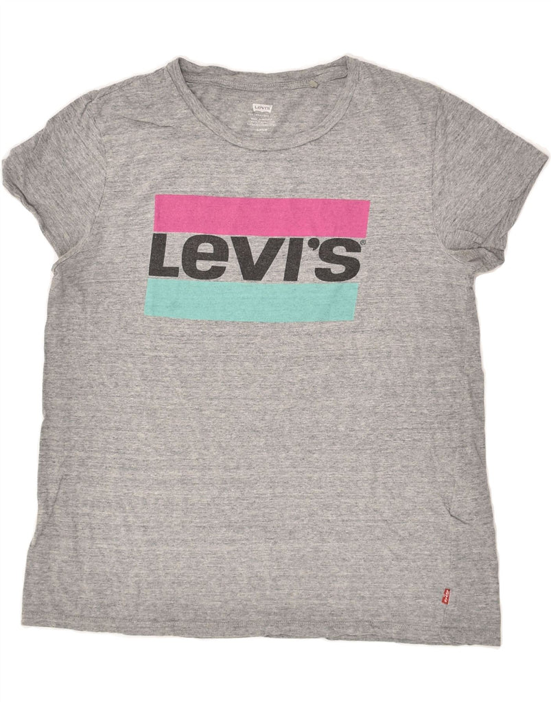 LEVI'S Mens Graphic T-Shirt Top Small Grey Cotton | Vintage Levi's | Thrift | Second-Hand Levi's | Used Clothing | Messina Hembry 