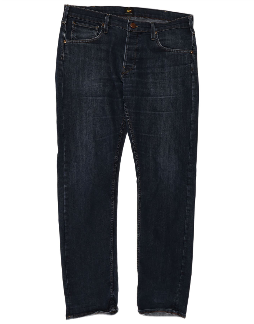 Lee Mens Daren Straight Jeans W36 L34 Blue Cotton