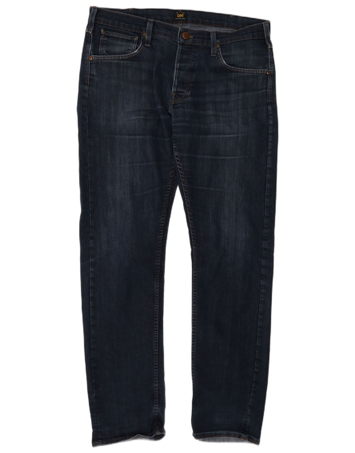 Lee Mens Daren Straight Jeans W36 L34 Blue Cotton