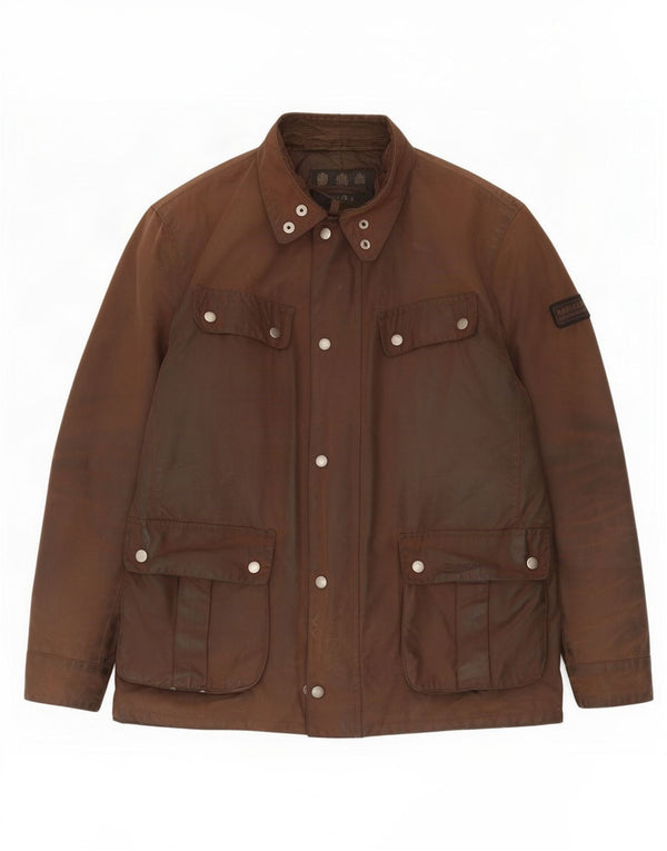 Barbour Mens Waxed Cotton Jacket UK 40 Large Brown