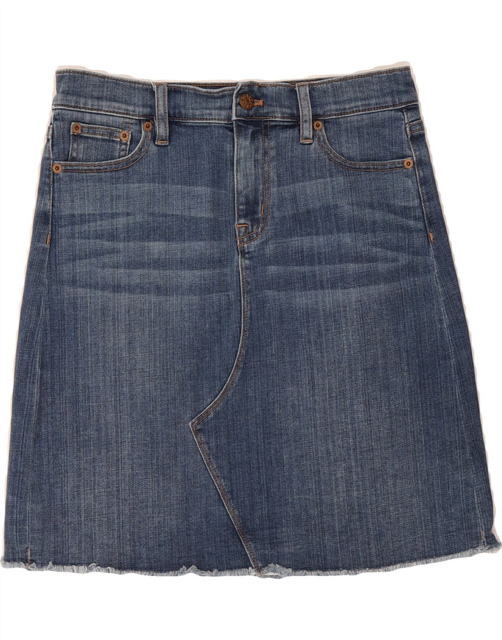 J. CREW Womens Denim Skirt US 6 Medium W30 Blue Cotton Vintage J. Crew and Second-Hand J. Crew from Messina Hembry 