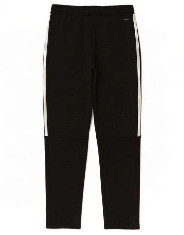 Adidas Boys Climalite Tracksuit Trousers 13-14 Years Black Polyester