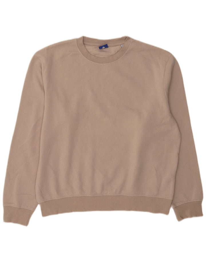 Jack & Jones Mens Graphic Sweatshirt Jumper Medium Beige Polyester
