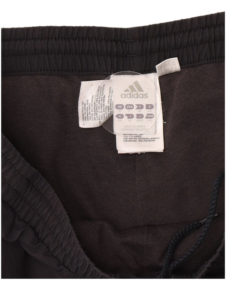 Adidas Womens Tracksuit Trousers UK 18 XL Black Polyester