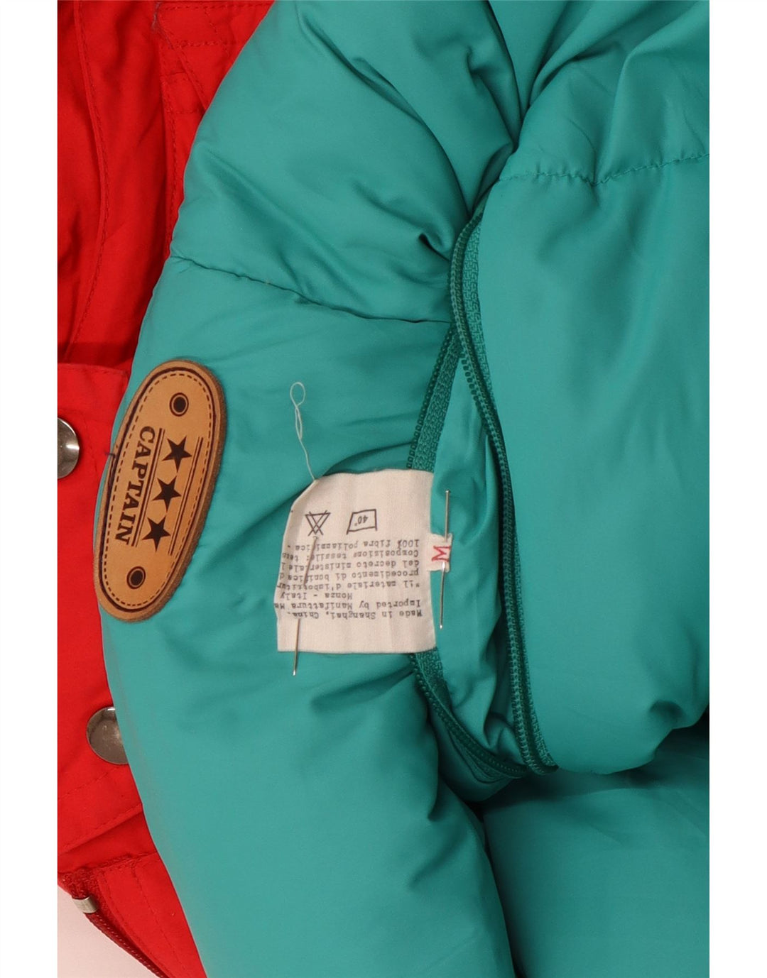 Vintage Mens Hooded Reversible Jacket UK 38 Medium Multicoloured Winter