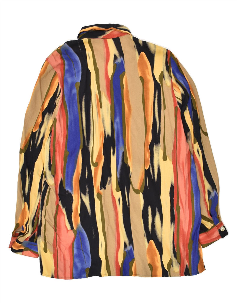 VINTAGE Womens Shirt EU 40 Medium Multicoloured Colourblock Viscose | Vintage Vintage | Thrift | Second-Hand Vintage | Used Clothing | Messina Hembry 