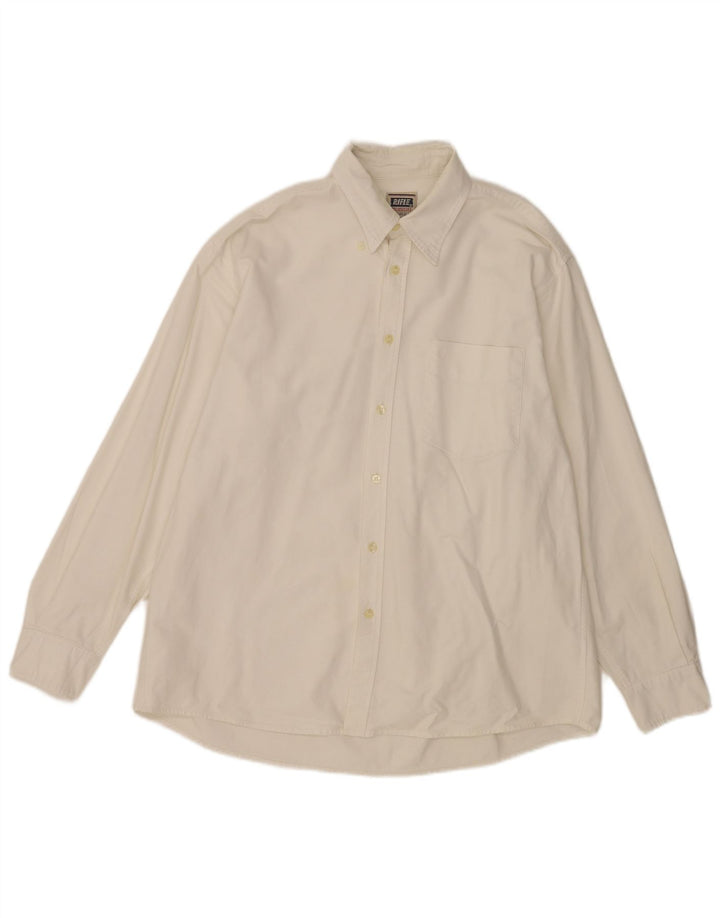 Rifle Mens Shirt XL White Cotton