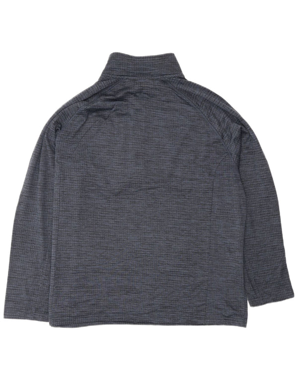 Mountain Warehouse Mens Pullover Tracksuit Top 2XL Navy Blue Flecked