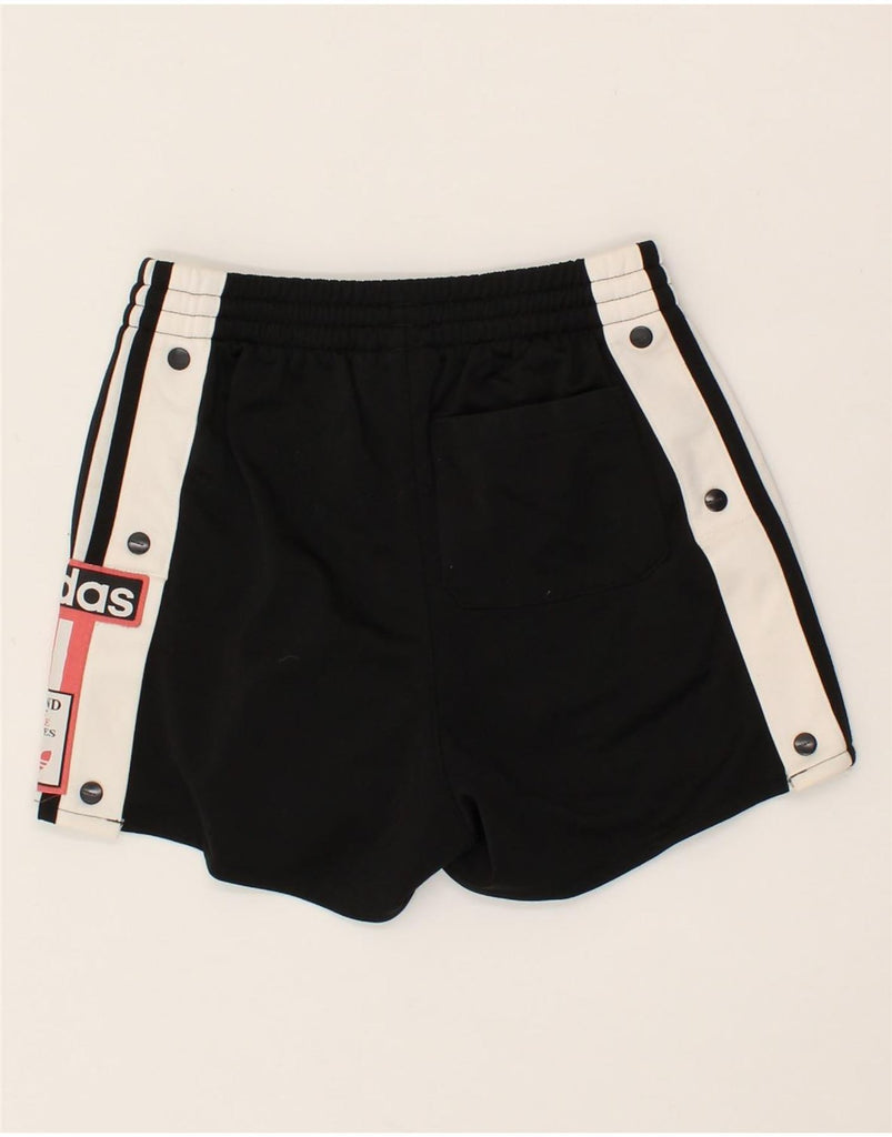 ADIDAS Boys Graphic Sport Shorts 11-12 Years XS Black Colourblock Vintage Adidas and Second-Hand Adidas from Messina Hembry 