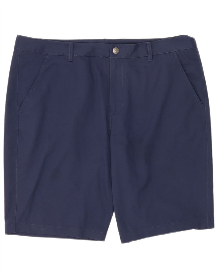 Puma Mens Chino Shorts W38 XL Navy Blue Polyester