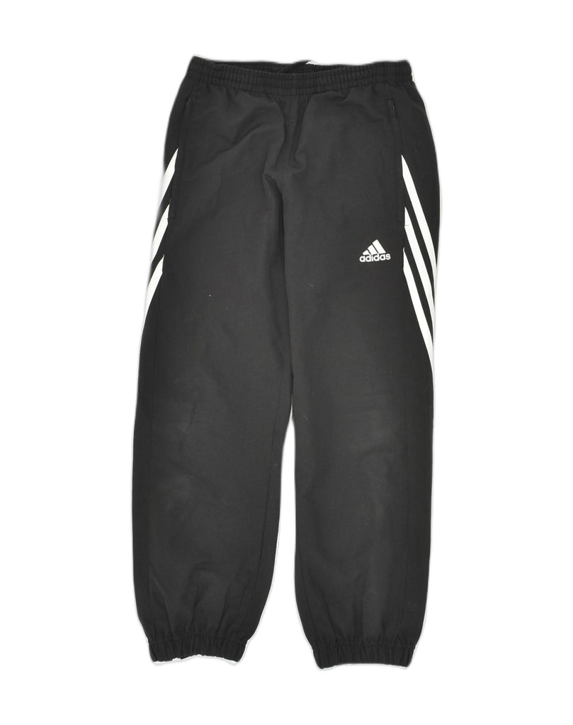 ADIDAS Boys Tracksuit Trousers Joggers 9-10 Years Medium Black Polyester | Vintage Adidas | Thrift | Second-Hand Adidas | Used Clothing | Messina Hembry 