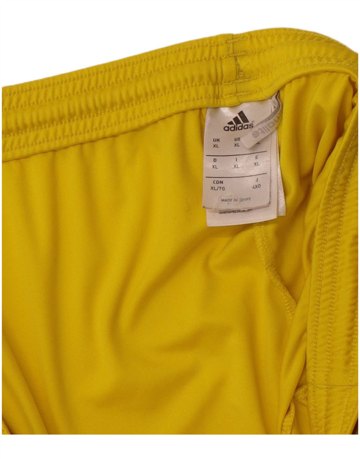 ADIDAS Mens Climalite Sport Shorts XL  Yellow Polyester