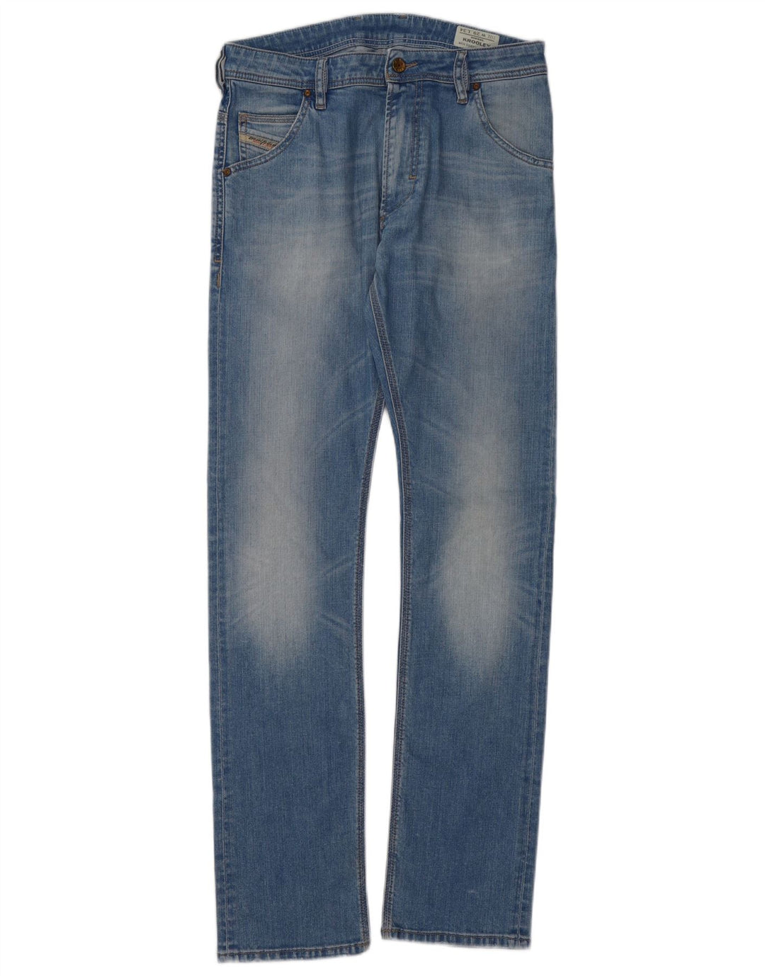 DIESEL Mens Krooley Straight Jeans W29 L34 Blue Cotton