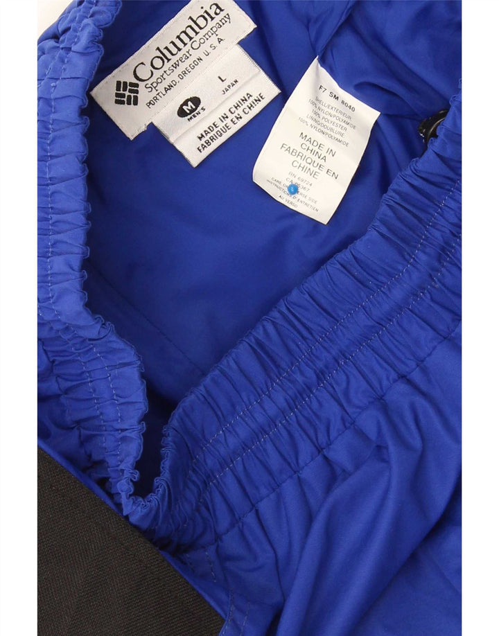 Columbia Mens Ski Trousers Medium Blue Colourblock Nylon