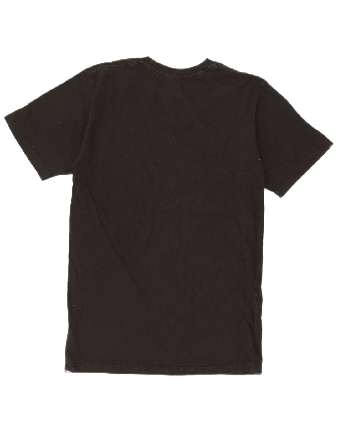 Vans Mens Custom Fit Graphic T-Shirt Top Small Black Cotton