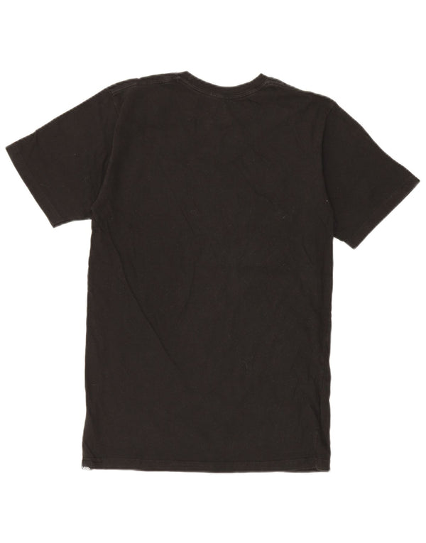Vans Mens Custom Fit Graphic T-Shirt Top Small Black Cotton