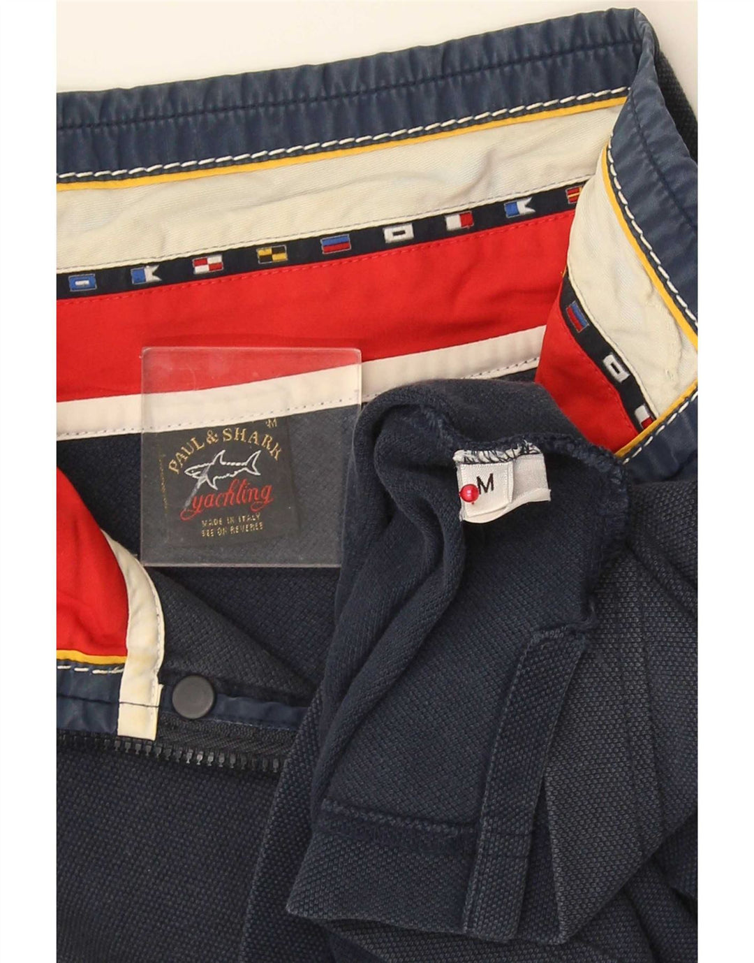 Paul & Shark Mens Yachting Zip Neck Sweatshirt Jumper Medium Navy Blue
