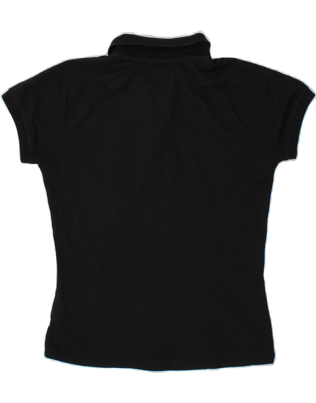 ASICS Womens Polo Shirt UK 12 Medium Black Cotton Vintage Asics and Second-Hand Asics from Messina Hembry 