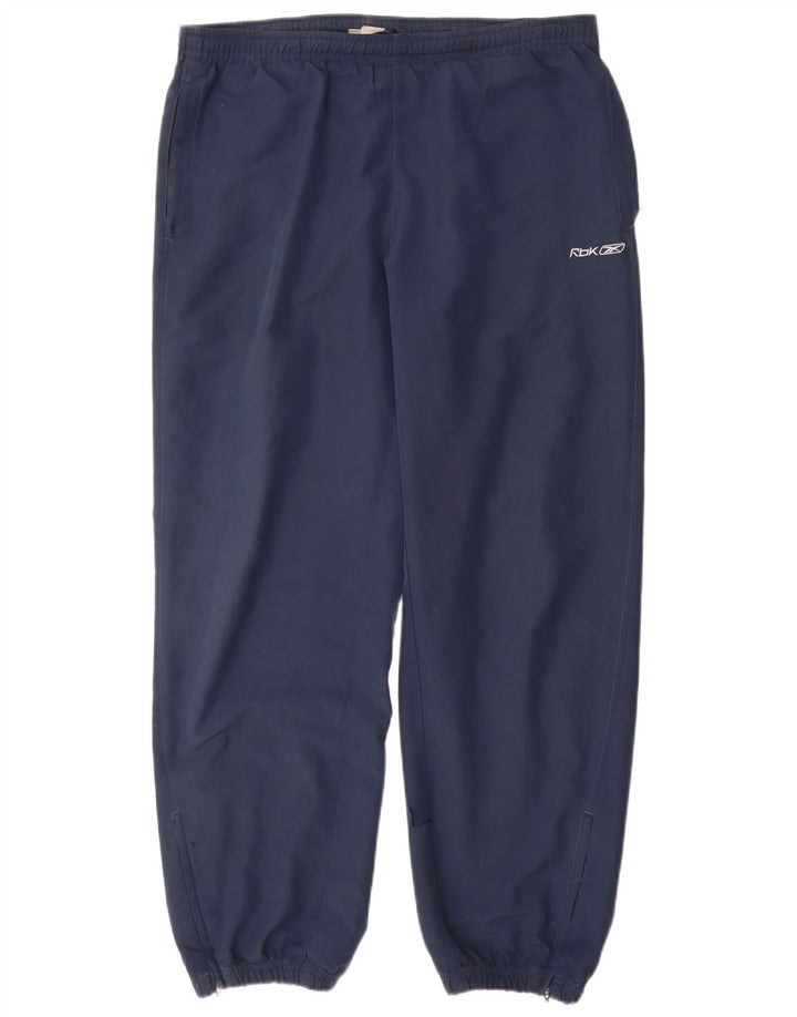 Reebok Mens Tracksuit Trousers Joggers Large Navy Blue