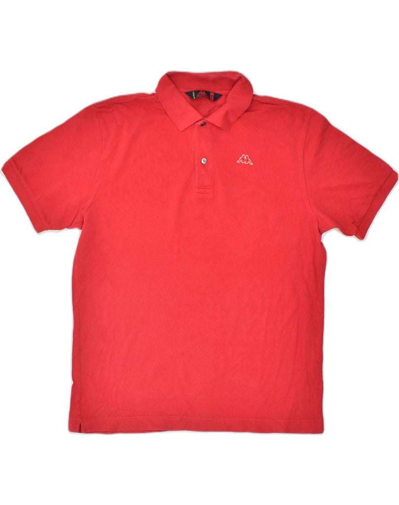 KAPPA Mens Polo Shirt Large Red Cotton | Vintage | Thrift | Second-Hand | Used Clothing | Messina Hembry 