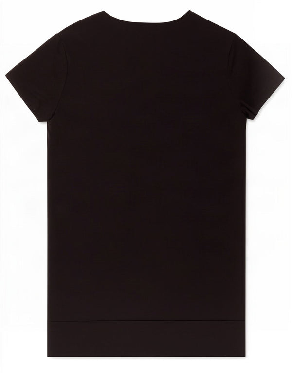 Zara Womens Trafaluc T-Shirt Top UK 16 Large Black Cotton