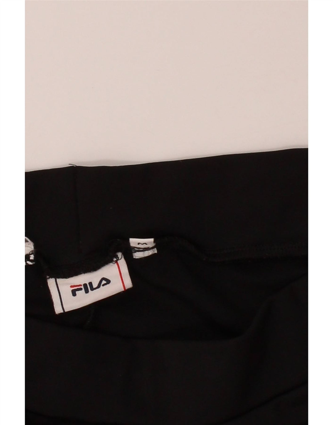 FILA Womens Graphic Leggings UK 14 Medium  Black Vintage Fila and Second-Hand Fila from Messina Hembry 