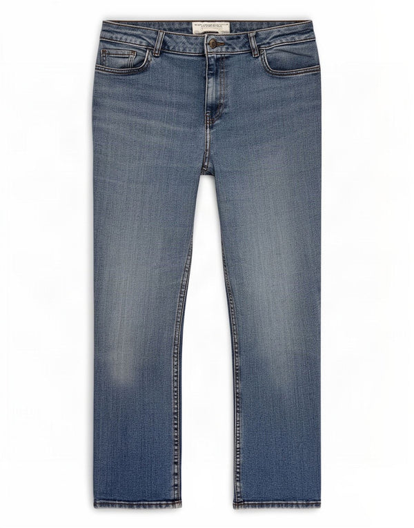 Fat Face Womens Girlfriend Tapered Jeans UK 10 Small W30 L26 Blue Cotton