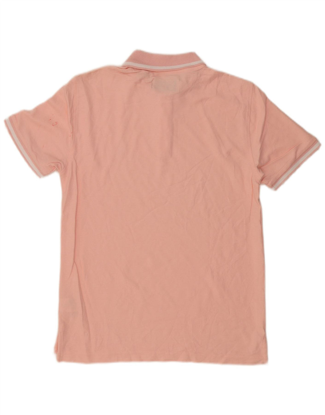 Penguin Mens Polo Shirt Small Pink Striped Cotton