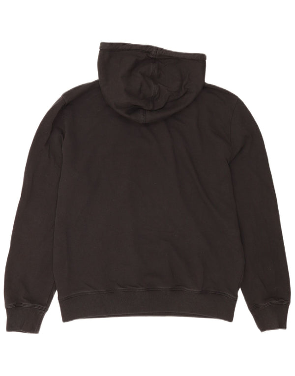 Marks & Spencer Mens Hoodie Jumper Medium Black Cotton
