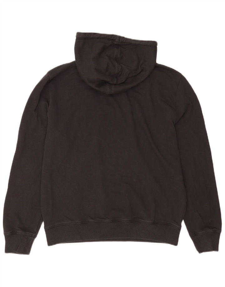 Marks & Spencer Mens Hoodie Jumper Medium Black Cotton