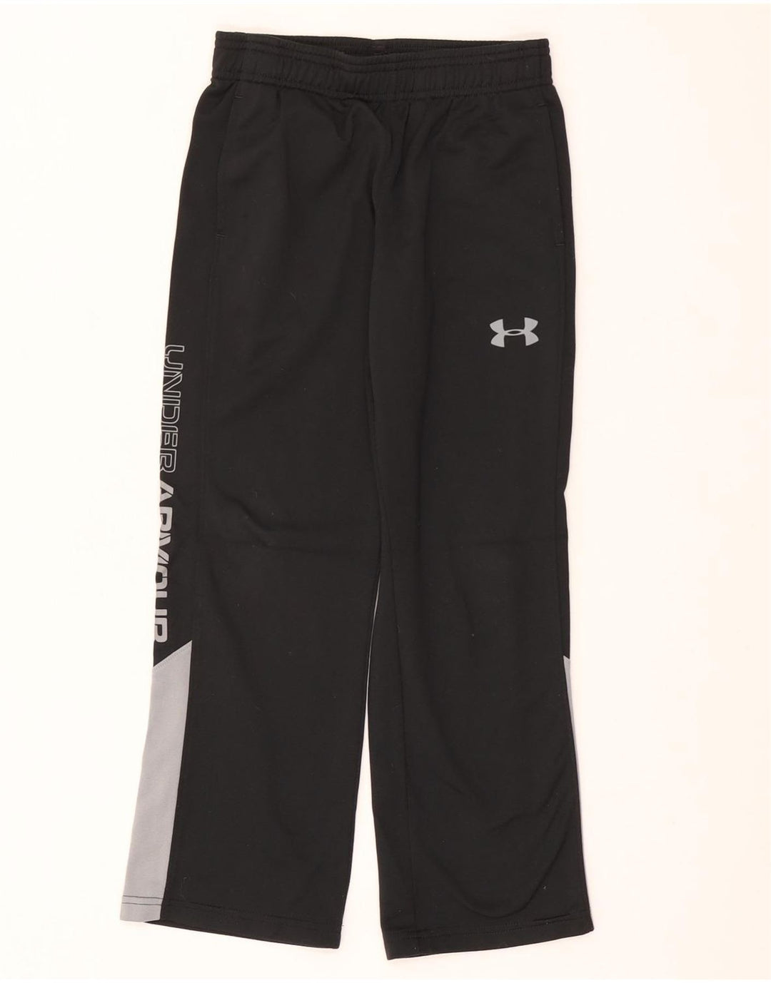 UNDER ARMOUR Boys Tracksuit Trousers 6-7 Years XS W22 L22 Black