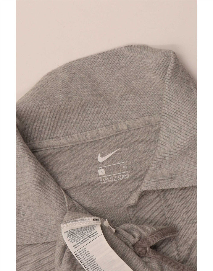 Nike Mens HELLAS VERONA Graphic Polo Shirt Small Grey Cotton