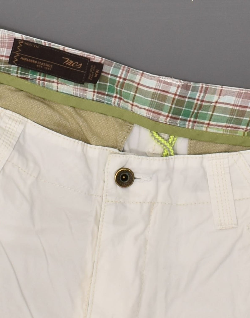 MARLBORO CLASSICS Mens Cargo Shorts W31 Medium White Cotton | Vintage Marlboro Classics | Thrift | Second-Hand Marlboro Classics | Used Clothing | Messina Hembry 