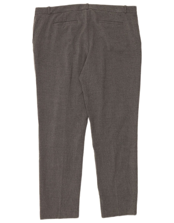 Tommy Hilfiger Womens Slim Chino Trousers US 14 XL W38 L30 Grey Polyester