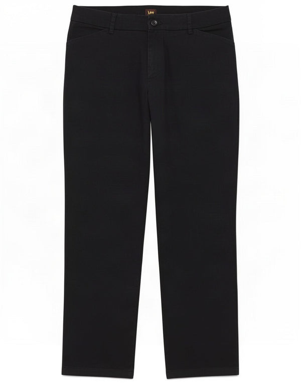 Lee Womens High Waist Casual Trousers US 12 Large W32 L29 Navy Blue