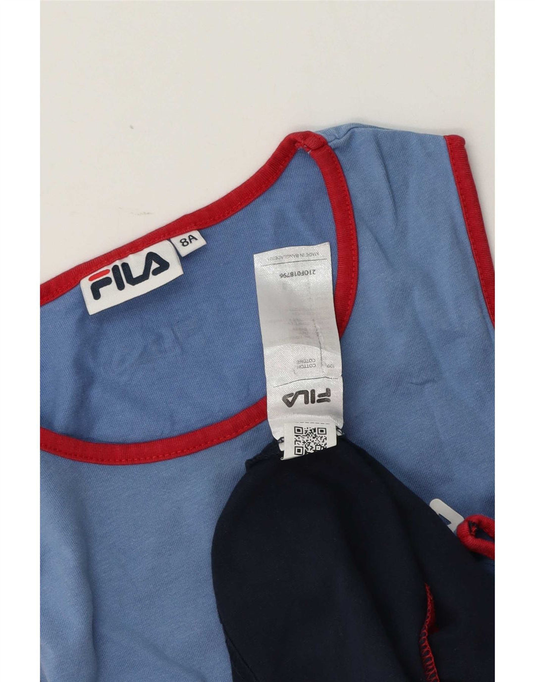 Fila Boys Vest Top 7-8 Years Multicoloured Colourblock