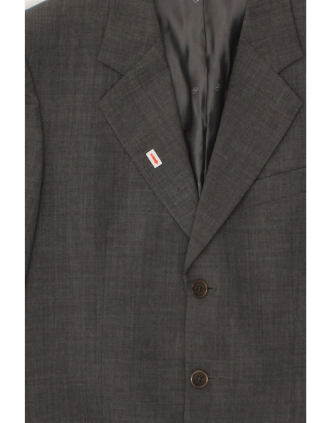 VALENTINO Mens 3 Button 2 Piece Set IT 48 Medium W38 L32 Grey Virgin Wool