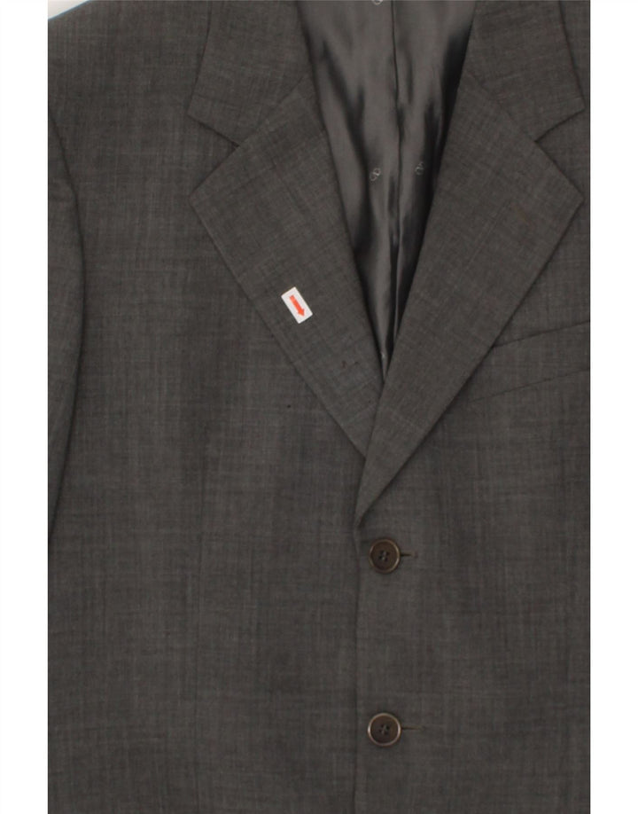 VALENTINO Mens 3 Button 2 Piece Set IT 48 Medium W38 L32 Grey Virgin Wool