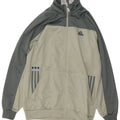 Adidas Boys Tracksuit Top Jacket 15-16 Years Grey Colourblock Polyester