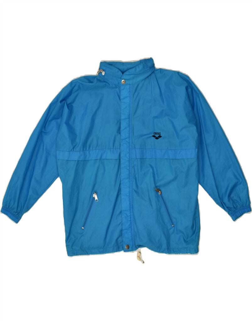 ARENA Boys Hooded Rain Jacket 11-12 Years Blue Nylon | Vintage Arena | Thrift | Second-Hand Arena | Used Clothing | Messina Hembry 